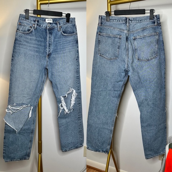 Agolde 90s Pinch Waist Jeans in Backdrop - Picture 2 of 10